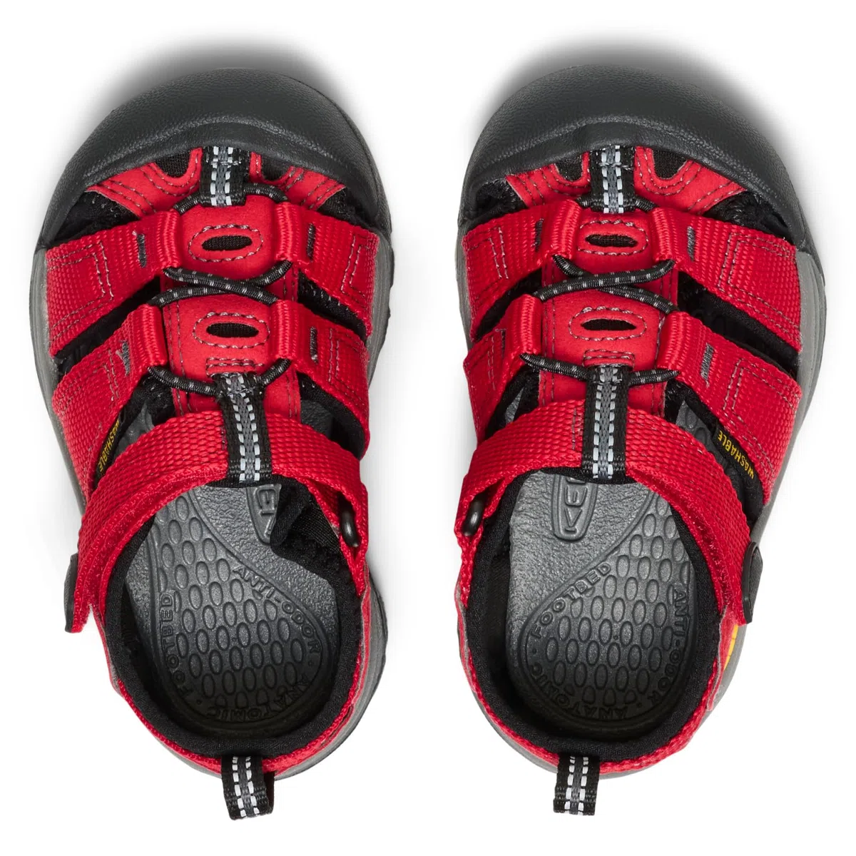 KEEN Newport H2 Sandali per bambini, Ribbon Red/Gargoyle, 23 EU
