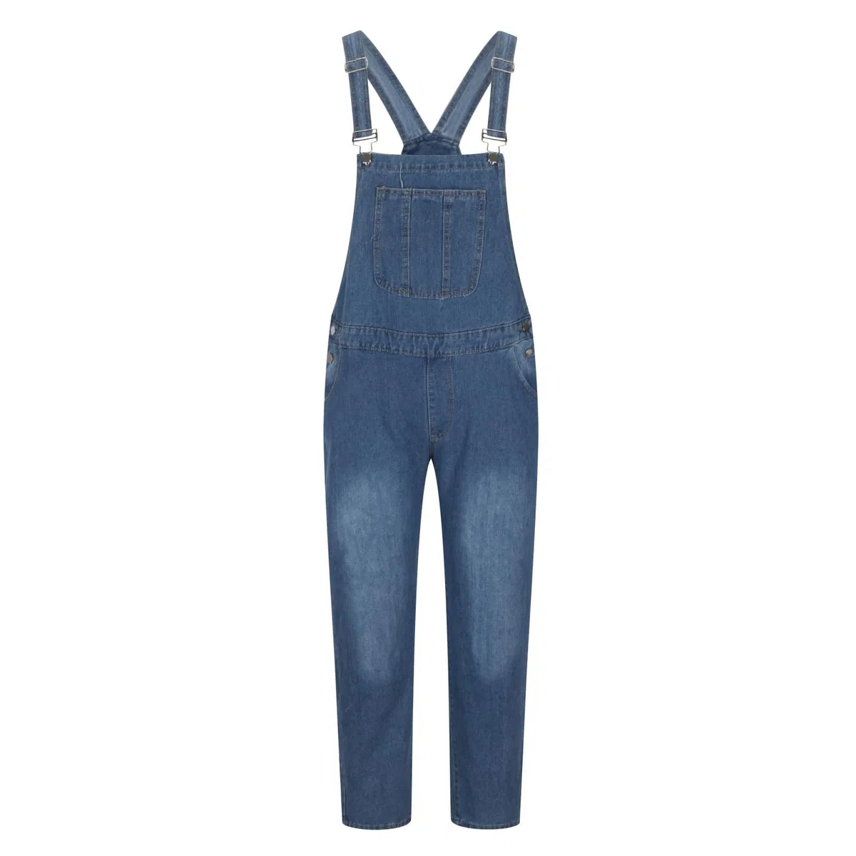 2024 Salopette da Uomo Jeans in Denim Casual Taglie Forti Cotone Pantaloni Strappati Uomo in Tinta Unita Salopette Uomo Jeans Slim Fit con tasche Moda multi tasche Jumpsuit da Lavoro con Bretelle