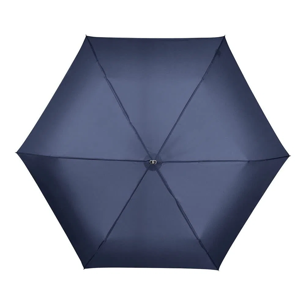 Samsonite Rain Pro - 3 Section Manual Mini Flat Ombrello Pieghevole.22 cm, Blu (Blue)