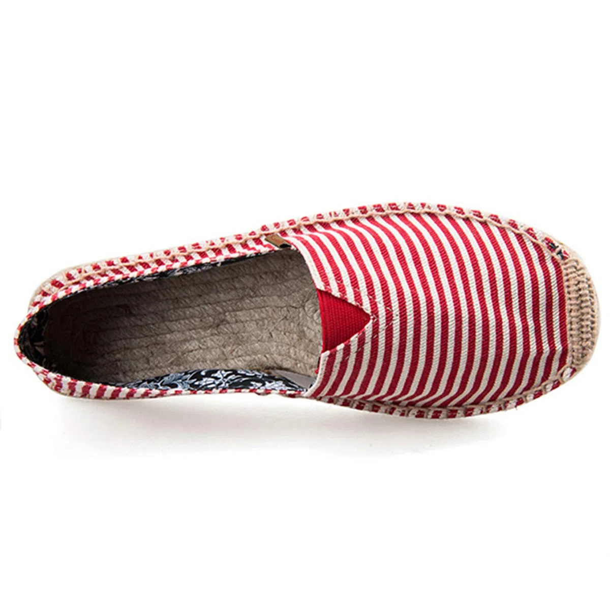 Donna Striscia Multicolore Piatto Espadrillas