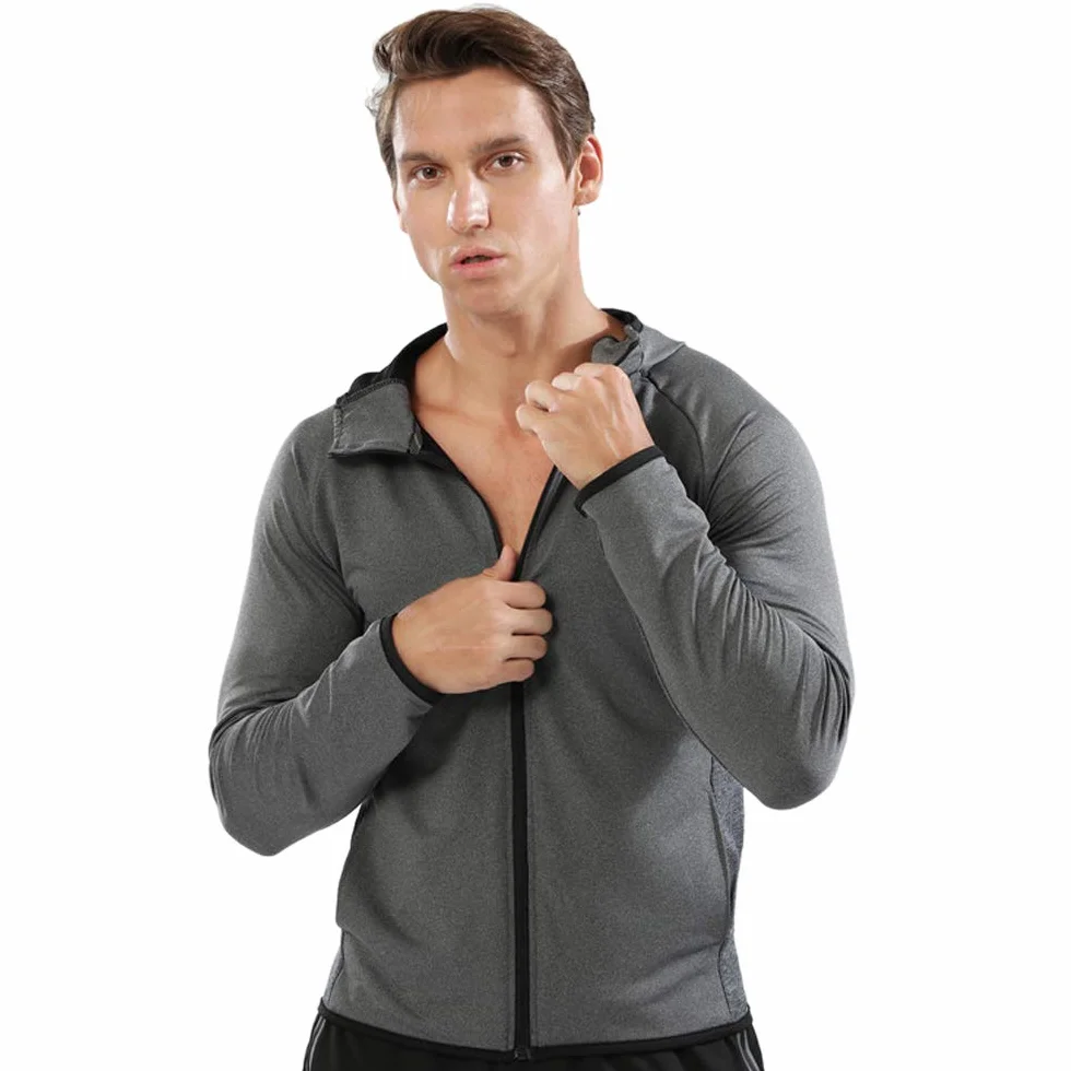Muscle Alive Uomo Cerniera in Esecuzione Felpe con Cappuccio Sport Giacche Fitness Palestra Camicia Gli Sport Superiore