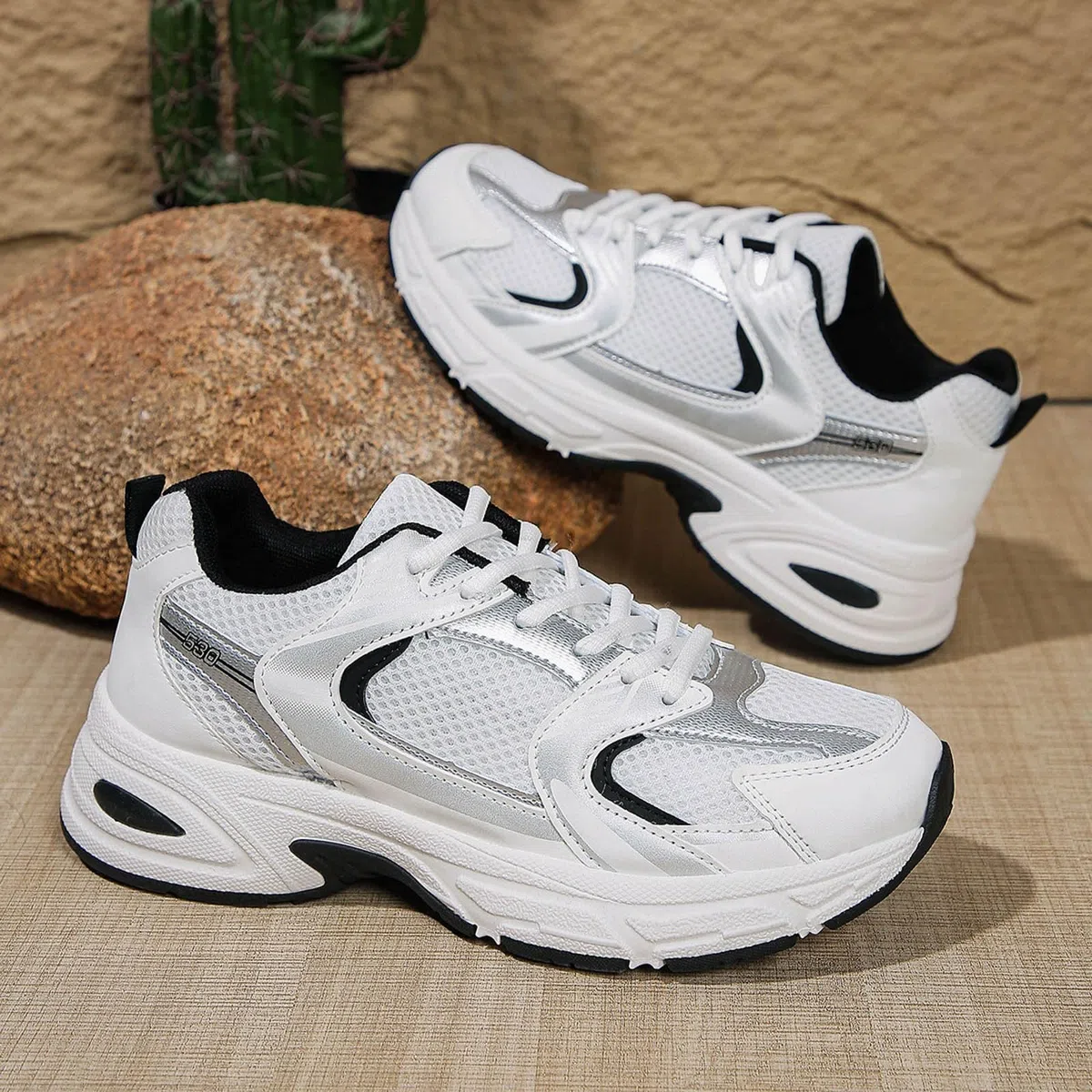 Sneakers da donna, traspiranti, in rete, con supporto per l'arco del piede, scarpe da corsa, scarpe da ginnastica leggere, comode da camminare, per il tempo libero