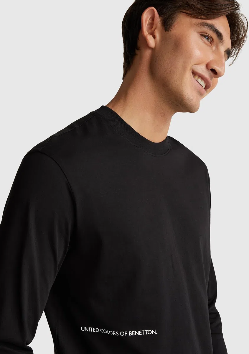 United Colors of Benetton Maglia G/C M/L 30964m021 Parte Superiore del Pigiama Uomo