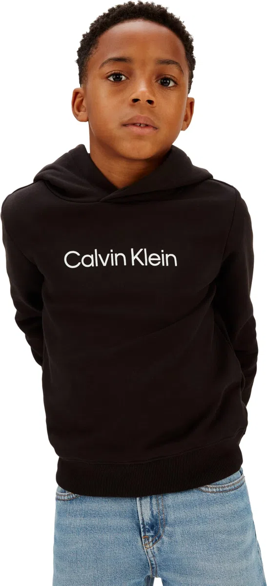 Calvin Klein Inst. Logo Reg. Terry Hoodie Iu0iu00679 Felpa con Cappuccio Unisex - Adulto (Pacco da 1)