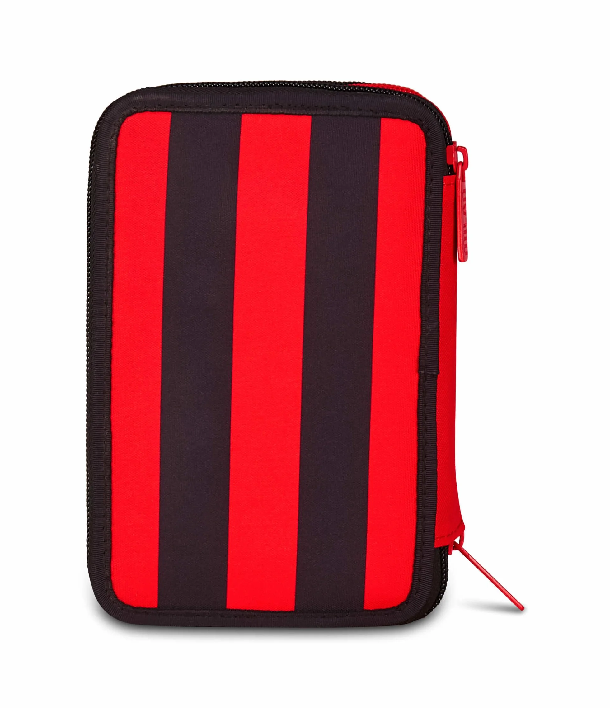 Seven Milan Astuccio Scuola 3 Zip, Nero, Portapenne Triplo Scomparto Completo Di Penne, Matite, Colori, Accessori Zaino, Scuola Elementare, Bambino Calcio