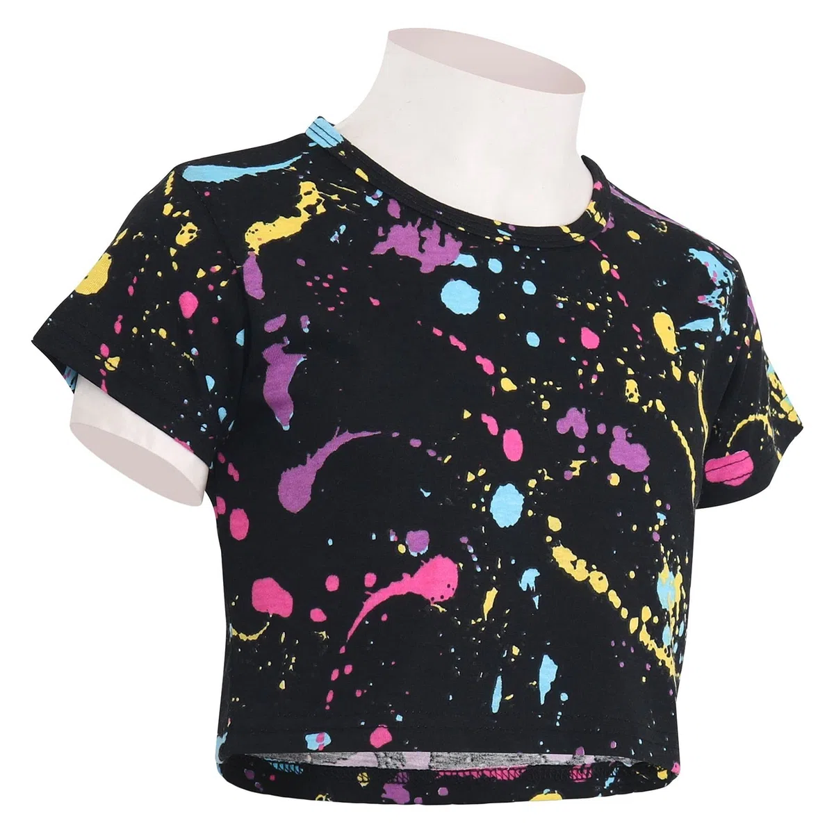 A2Z 4 Bambini Bambina Ragazzi Crop Top Pantaloncini Set Maglietta a Maniche Corte Lunghezza al Ginocchio Comodo Completo Estivo Set a Due Pezzi età 5-13 Anni