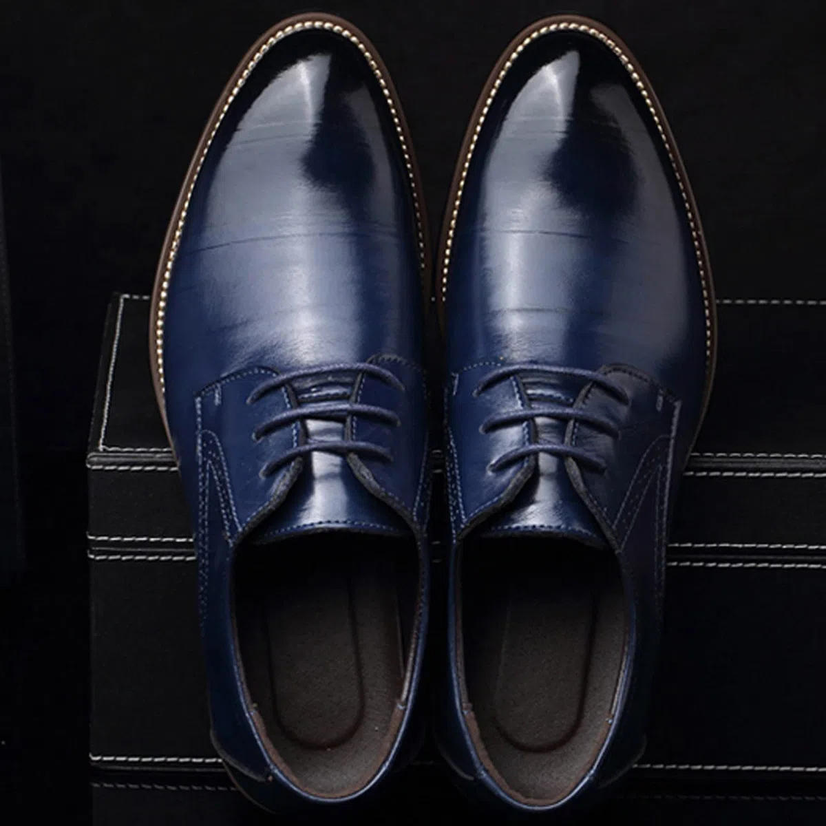 Scarpe in pelle, da uomo, leggere, eleganti, da sposa, classiche, Oxford, larghe, in pelle, per attività tradizionali, a