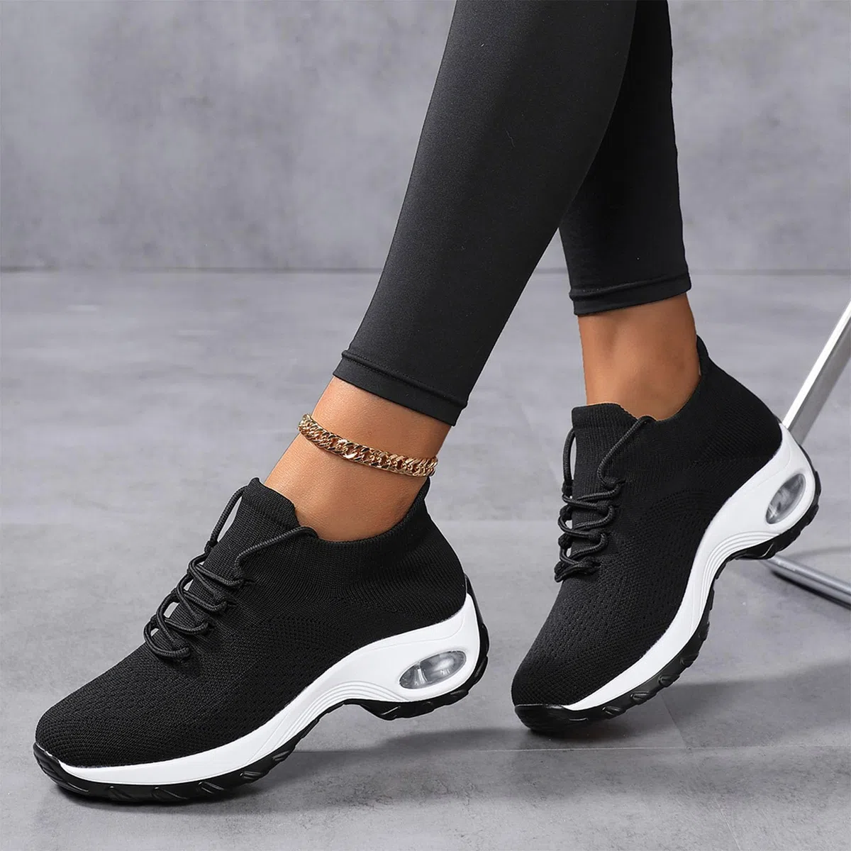 Scarpe da Ginnastica Donna Sneakers Ortopediche con Cuscinetto d'Aria Scarpe da Camminata Leggere Traspiranti per Fascite Plantare Supporto Arco Comode Sportive per Palestra Running