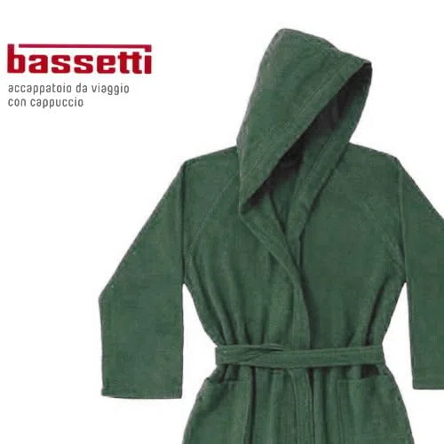 Bassetti Accappatoio da viaggio con cappuccio micro spugna
