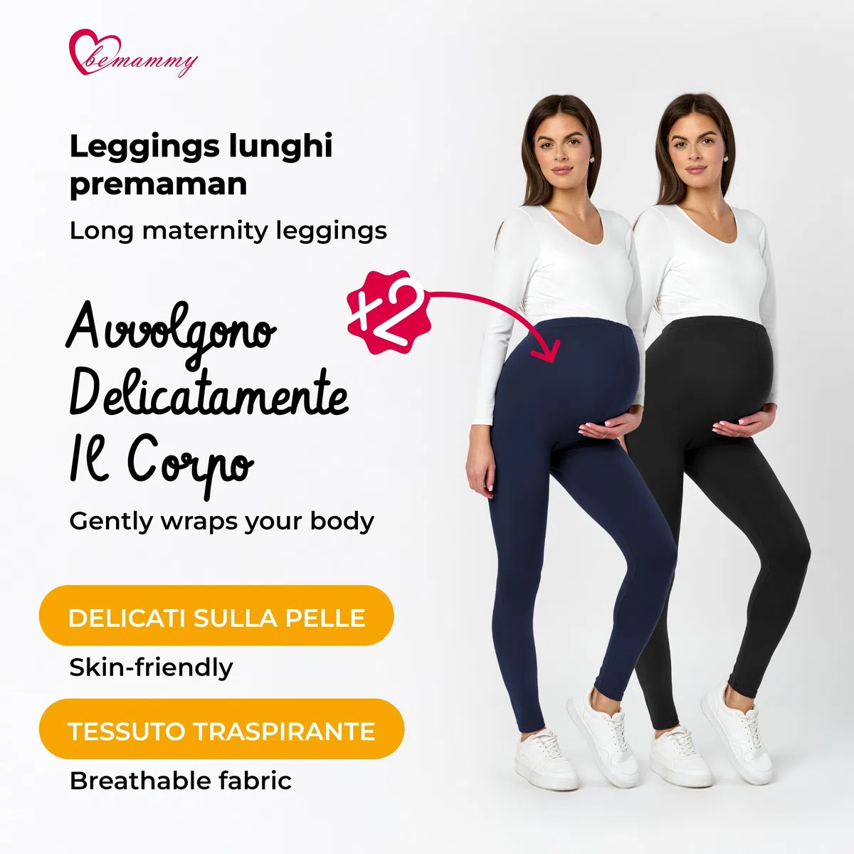 Be Mammy Leggings Premaman Lunghi
