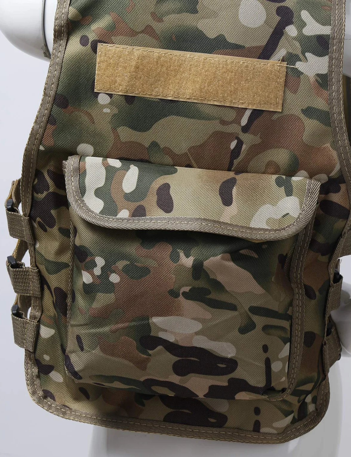 Oyolan - Gilet da pesca mimetico, con tasche multiple e regolabile per bambini 8-14 anni