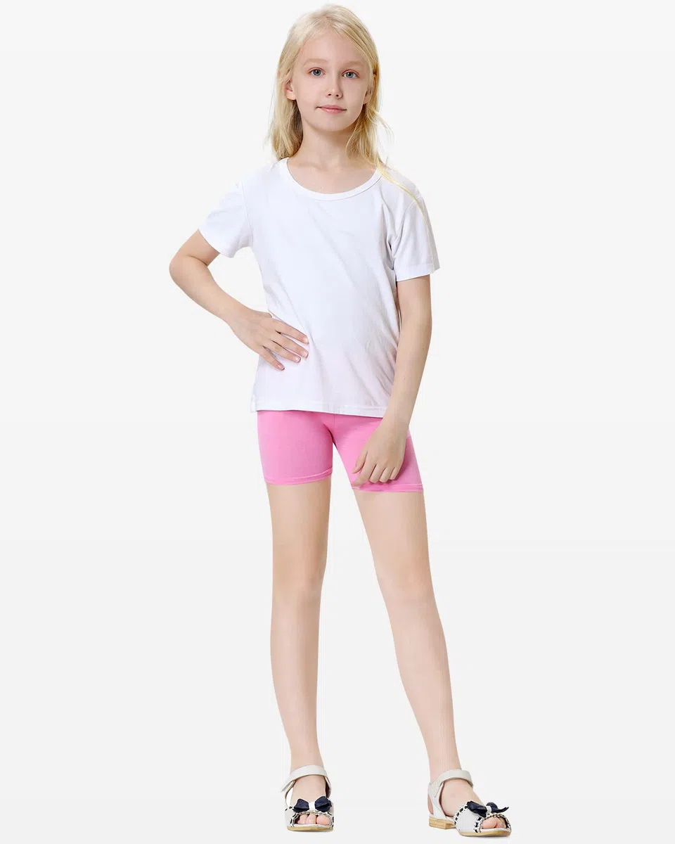 Domee Pantaloncini Shorts Leggings Corti Estivi Bambina Pacco da 8