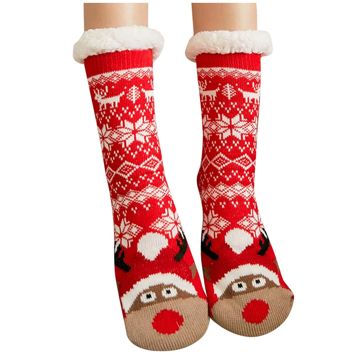 Calze Natale Personalizzate, Calzini Da Pavimento Calzettoni Per La Casa Confortevole Cotton Socks Termici Casual Spessi & Accoglienti Traspiranti Festival Regalo Natalizi
