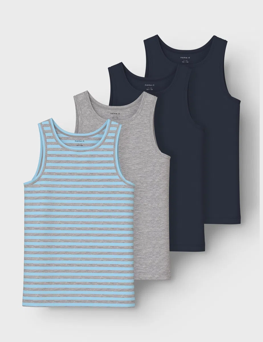 Name IT Nkmtank Top 4p Aquamarine Y/D Nkmtank Top 4P Aquamarine Y/D Bambini e Ragazzi (Pacco da 1)