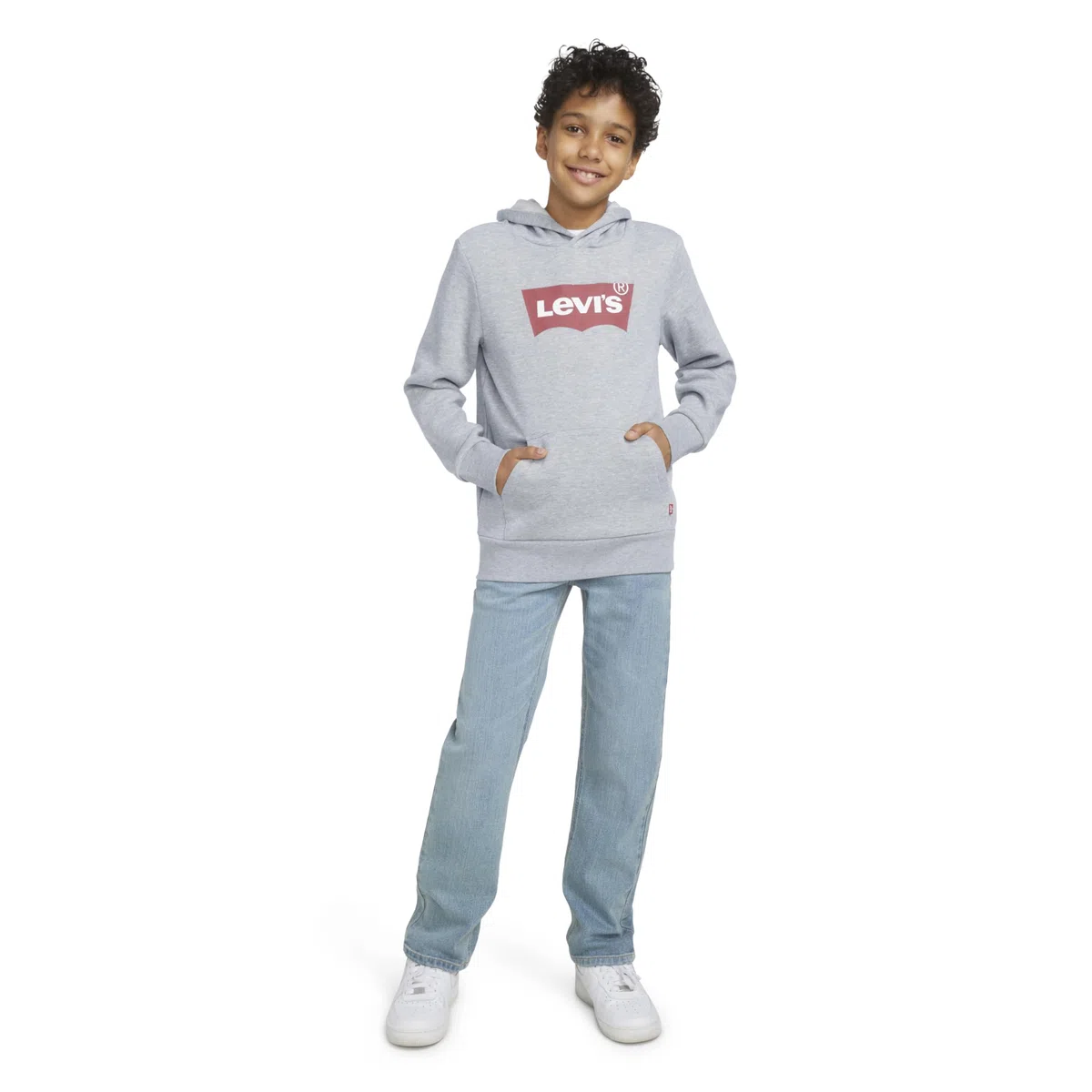 Levi's Screenprint Batwing Pullover Felpa con Cappuccio Ragazzo