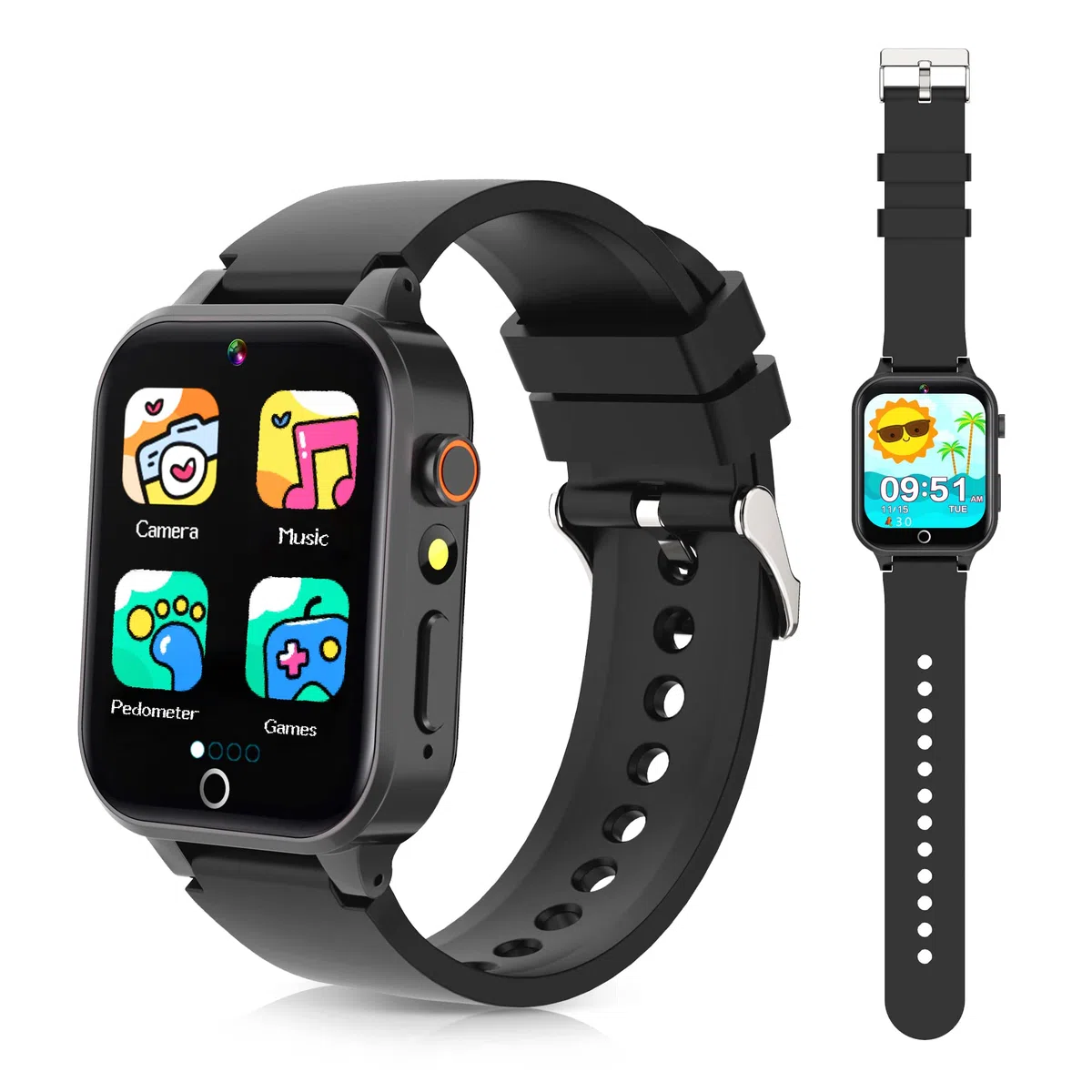 Smartwatch per Bambini - 26 Giochi, Contapassi, Calorico, Fotocamera, Musicale, Torcia, Sveglia, Giocattoli Educativi, Regalo di Compleanno [Scheda SD integrata]