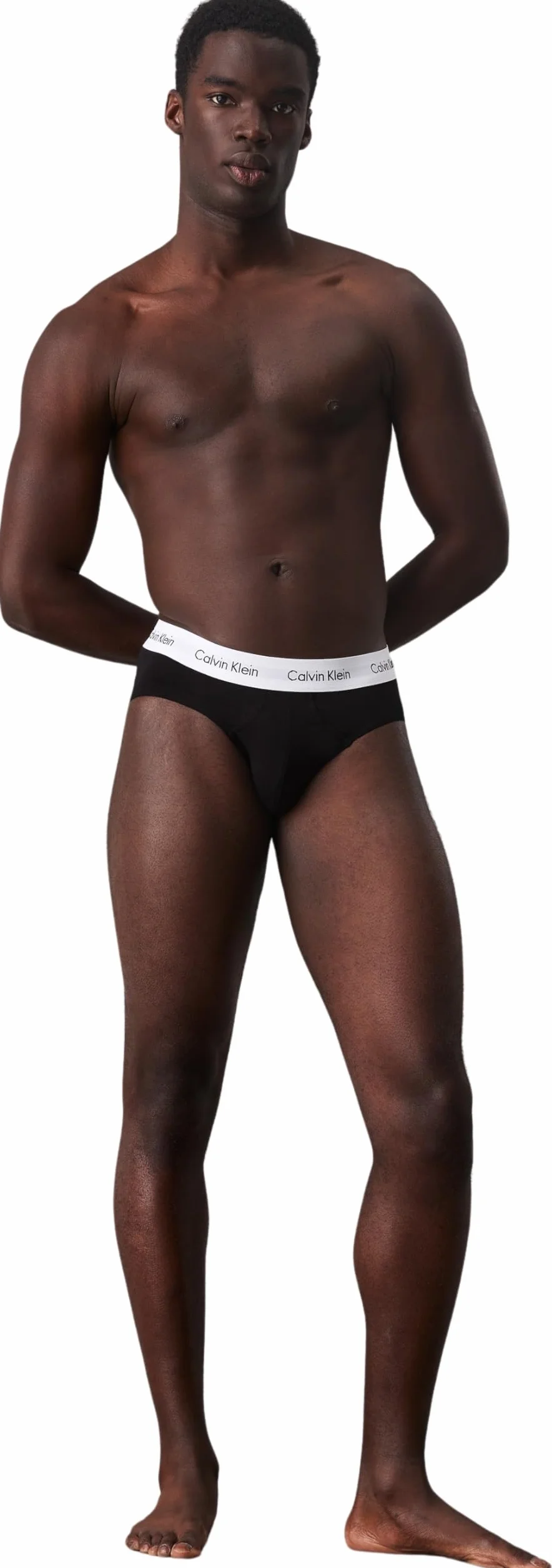 Calvin Klein Uomo Slip Hipster Confezione da 3 Intimo, Nero (Black), M
