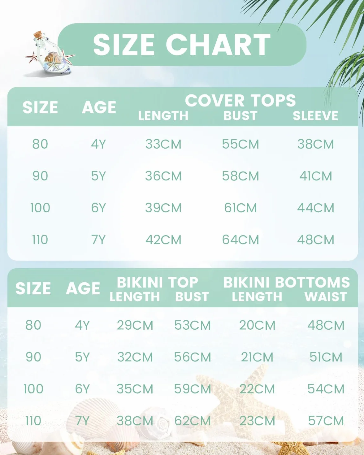 WYTbaby Costume da bagno per ragazze, set da 3 pezzi, con pantaloncini a maniche lunghe, con volant, tankini, costume da bagno per bambine da 3 a 9 anni