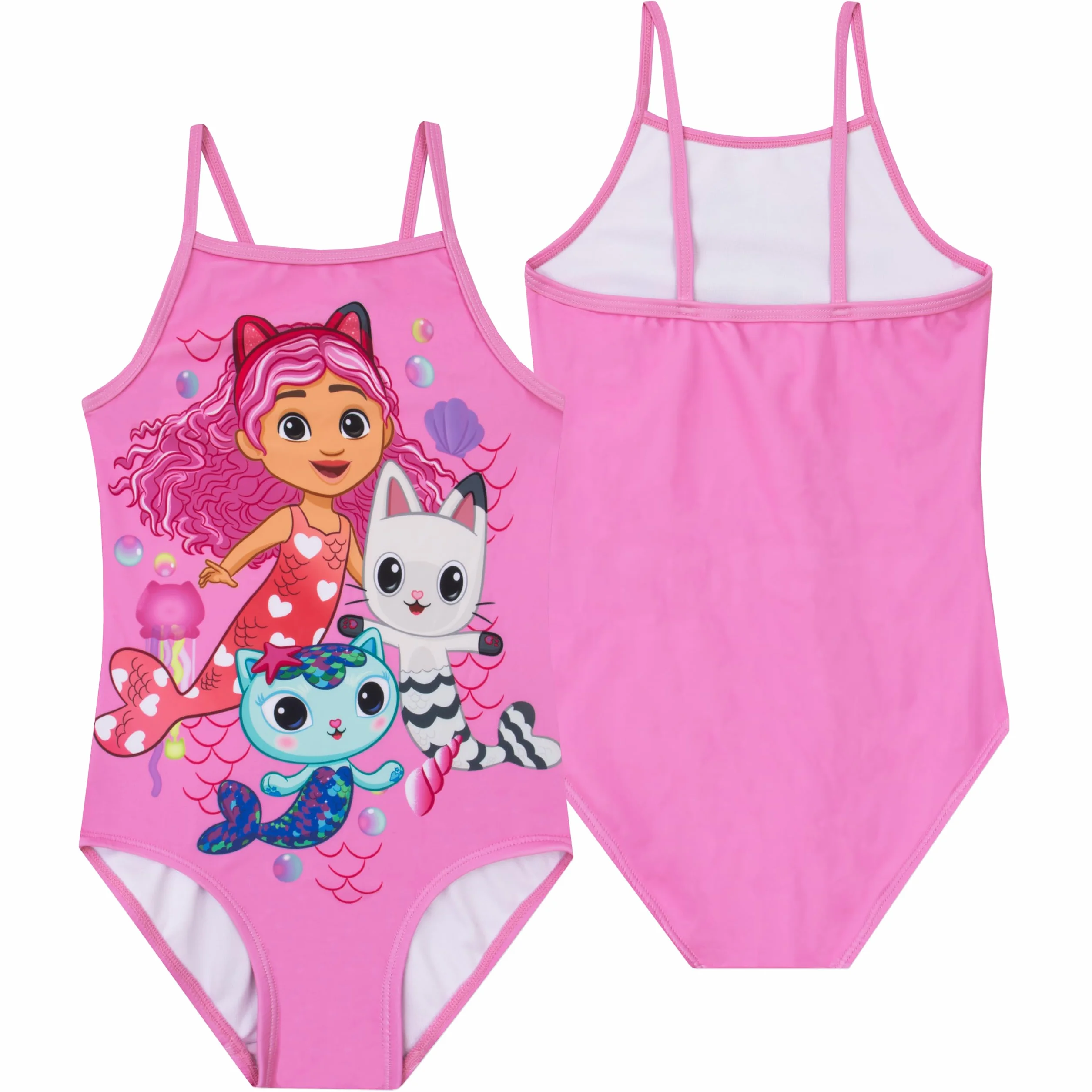 DreamWorks Gabby's Dollhouse Costume Piscina Bambina, Costume Bambino Piscina, Costumi Interi Sirena