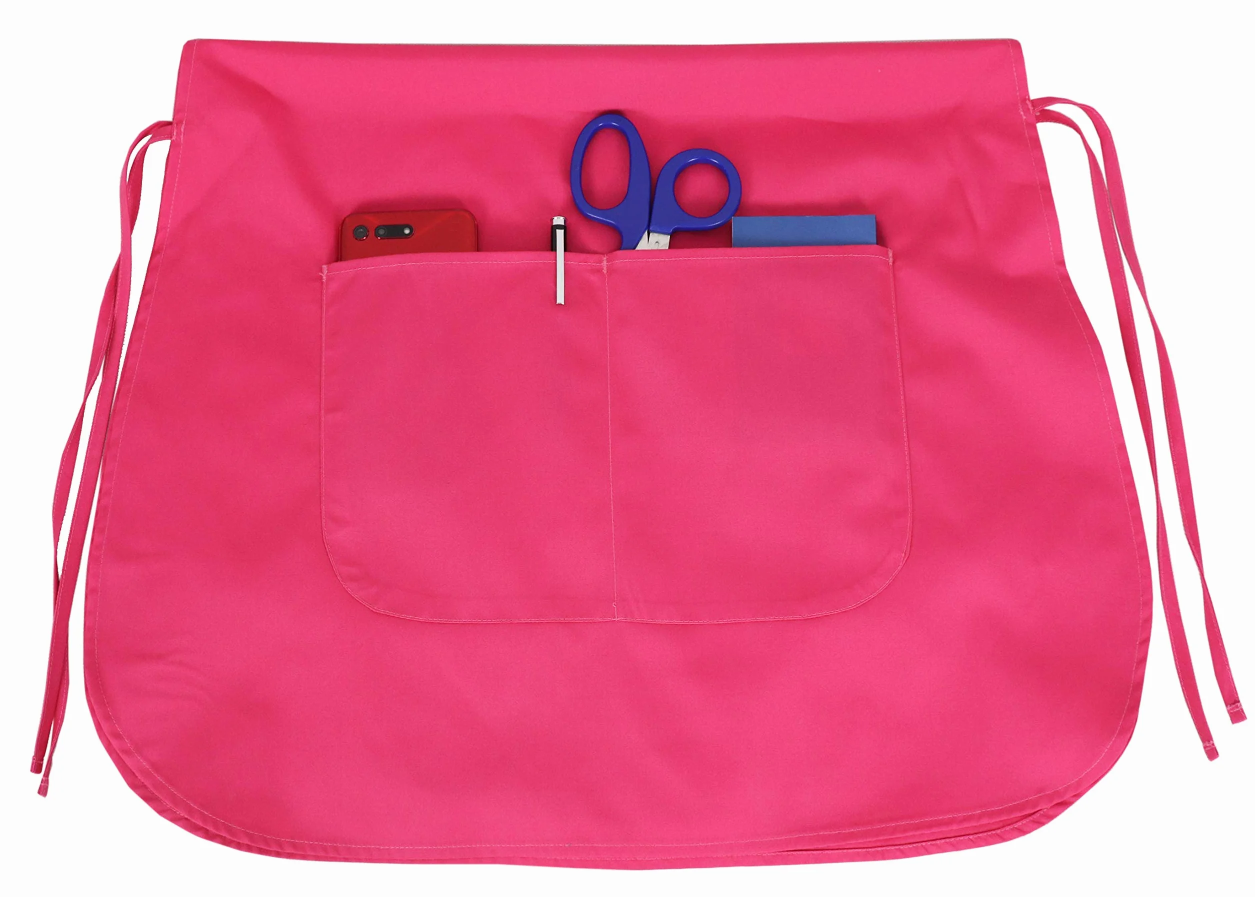 Set da 2 Pezzi Unisex Grembiule da Lavoro 2-3 Tasche Grembiule Maestra Asilo Cucina Estetista, Casacca Sanitaria Senza Maniche per Farmacia