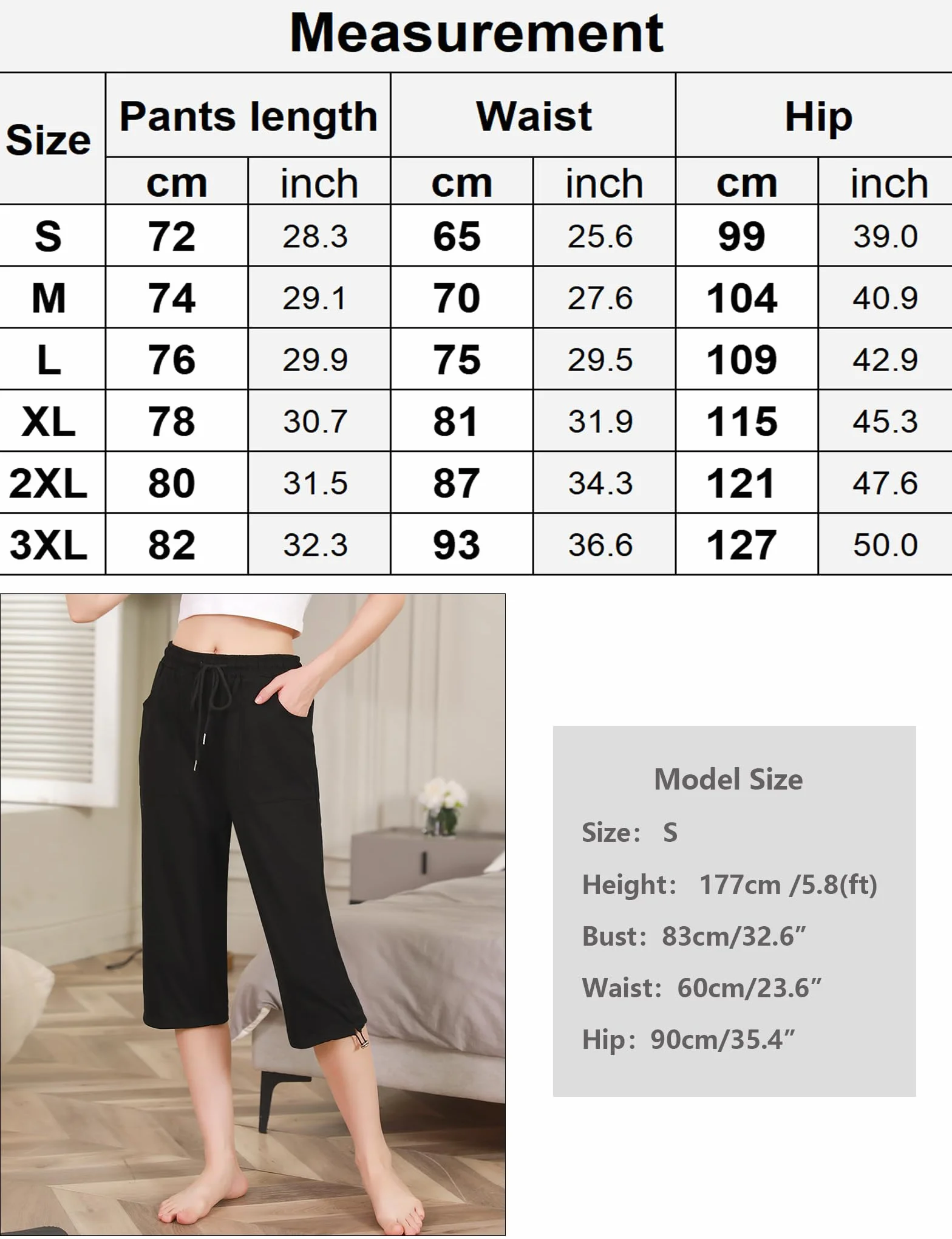 Totatuit Pantaloni Capri Donna Estivi Sportivi 3/4 Cotone Regolabile con Tasca Pinocchietto Cropped Jogging Yoga Pinocchietti