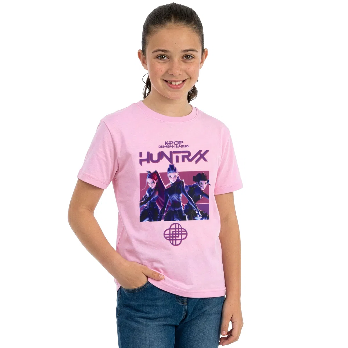 KPop Demon Hunters Maglietta Bambina, Maglietta Ragazza Huntrix, Vestiti Bambina K Pop, Top Ragazza Manica Corta