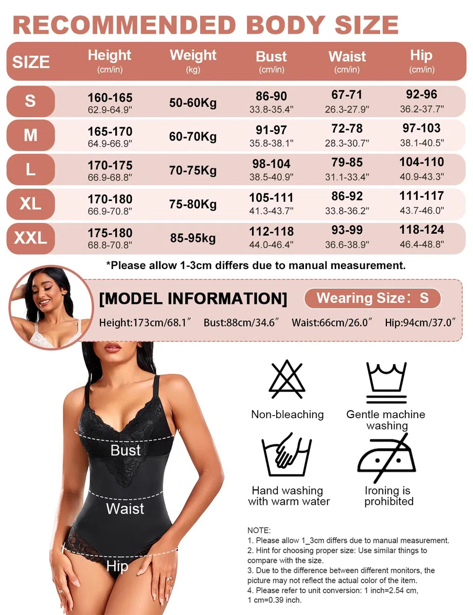 Body Contenitivo Modellante Donna Pizzo Bodysuit Shapewear Contenitivo Intimo Snellente Modellante Shapewear Pancia Piatta Invisibile Body Shaper
