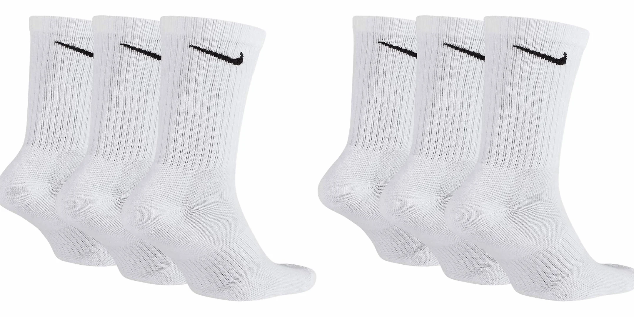 Nike - Calzini da allenamento da uomo Everyday Cushioned Crew, 6 paia, - 100 bianco., 42-46