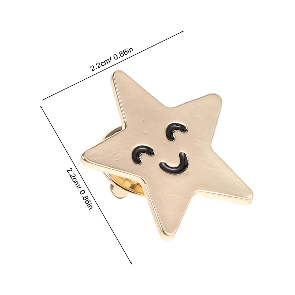 Yardwe Spilla a stella da 12 pezzi: spille a forma di stella a cinque punte - decorazioni per spille da petto per eventi a tema, accessori per bavero per il Giorno della Memoria, Giorno