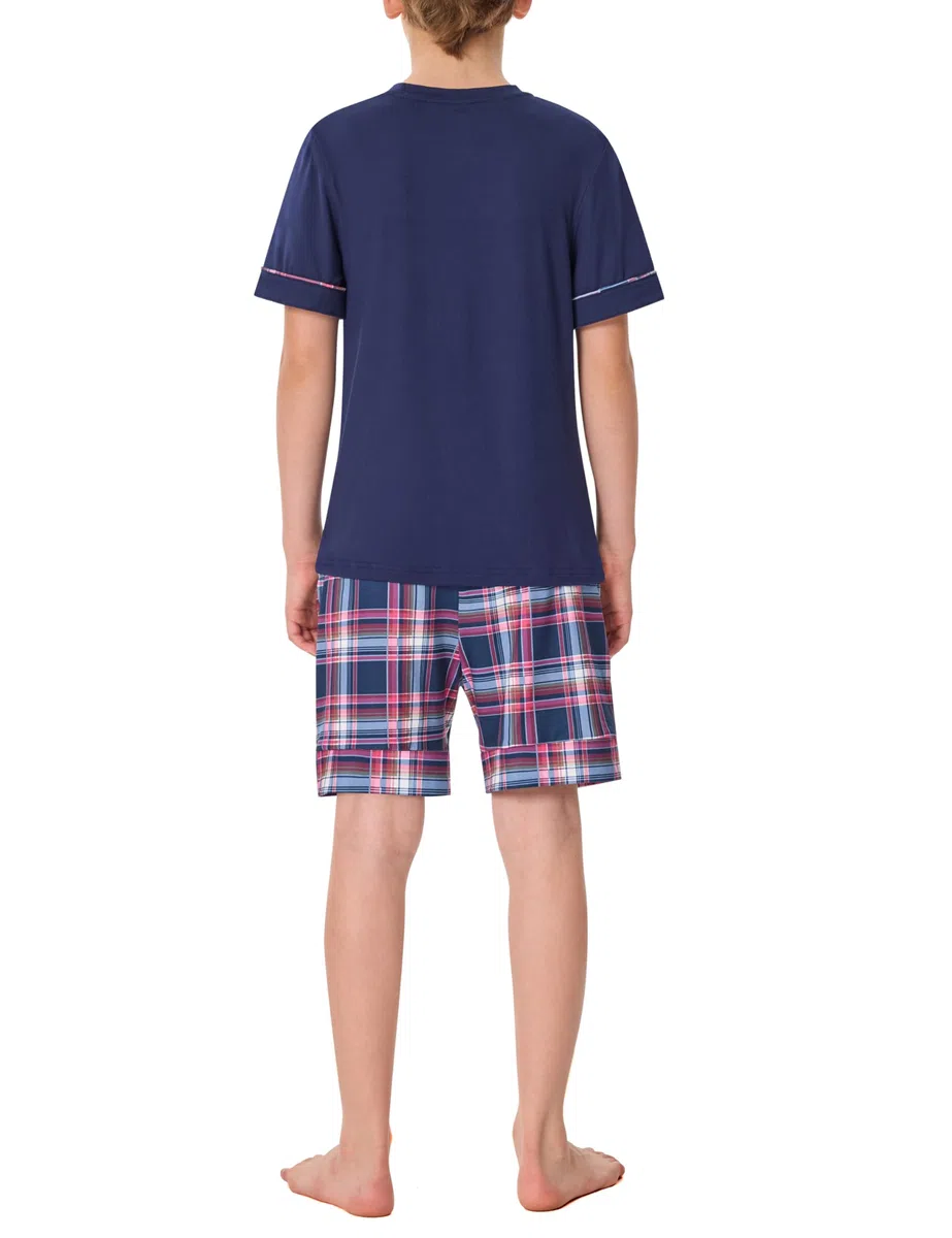 MoFiz Pigiama Ragazzo Corto Morbido Set di Pigiami Due Pezzii Bambino Manica Corta Notte Maglie Pigiama e Pantaloncini