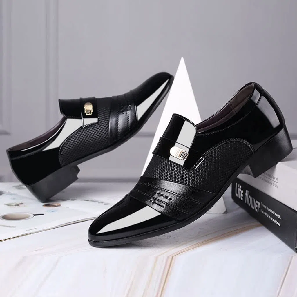 Scarpe da uomo in pelle, leggere, Oxford, in pelle, business, eleganti, da sposa, classiche, in vernice