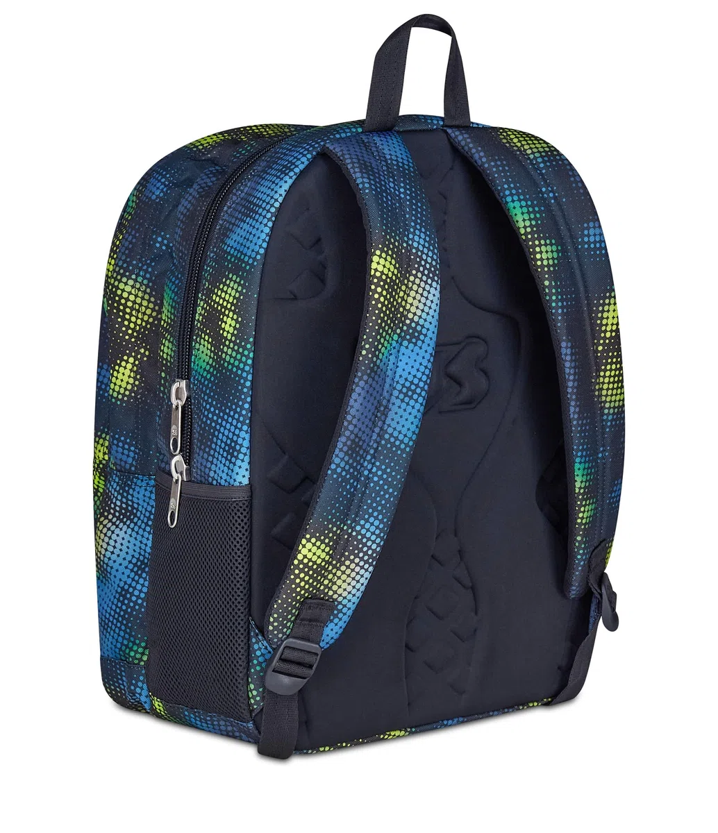 Seven Zaino Scuola Freethink, Verde Blu, Doppio Scomparto Con Tasca per PC e Tasca per Borraccia, 34 L, Scuola Media e Superiore, Zaino Ragazzo