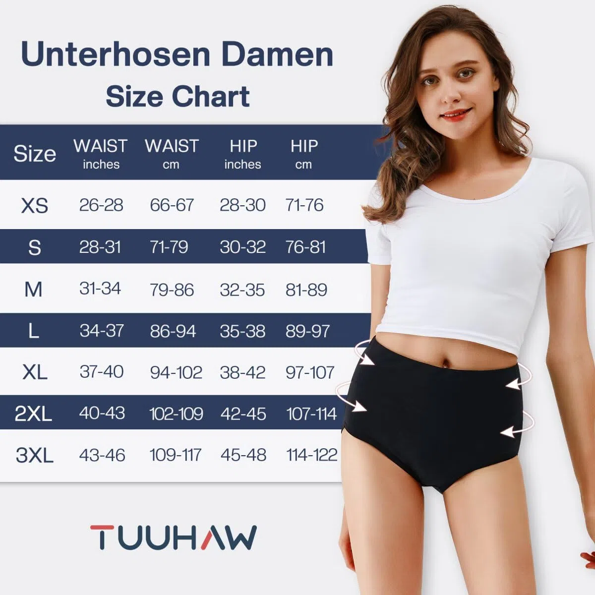 Mutande Donna Pacco da 5 Culotte Vita Alta Slip Cotone Mutantina Elastiche Pantaloncini Post Parto