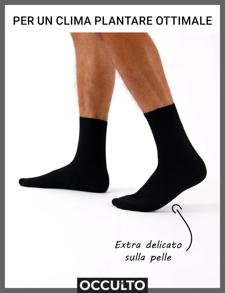 Occulto calze uomo 100% cotone pacco da 10-20 (modello: Ingo)