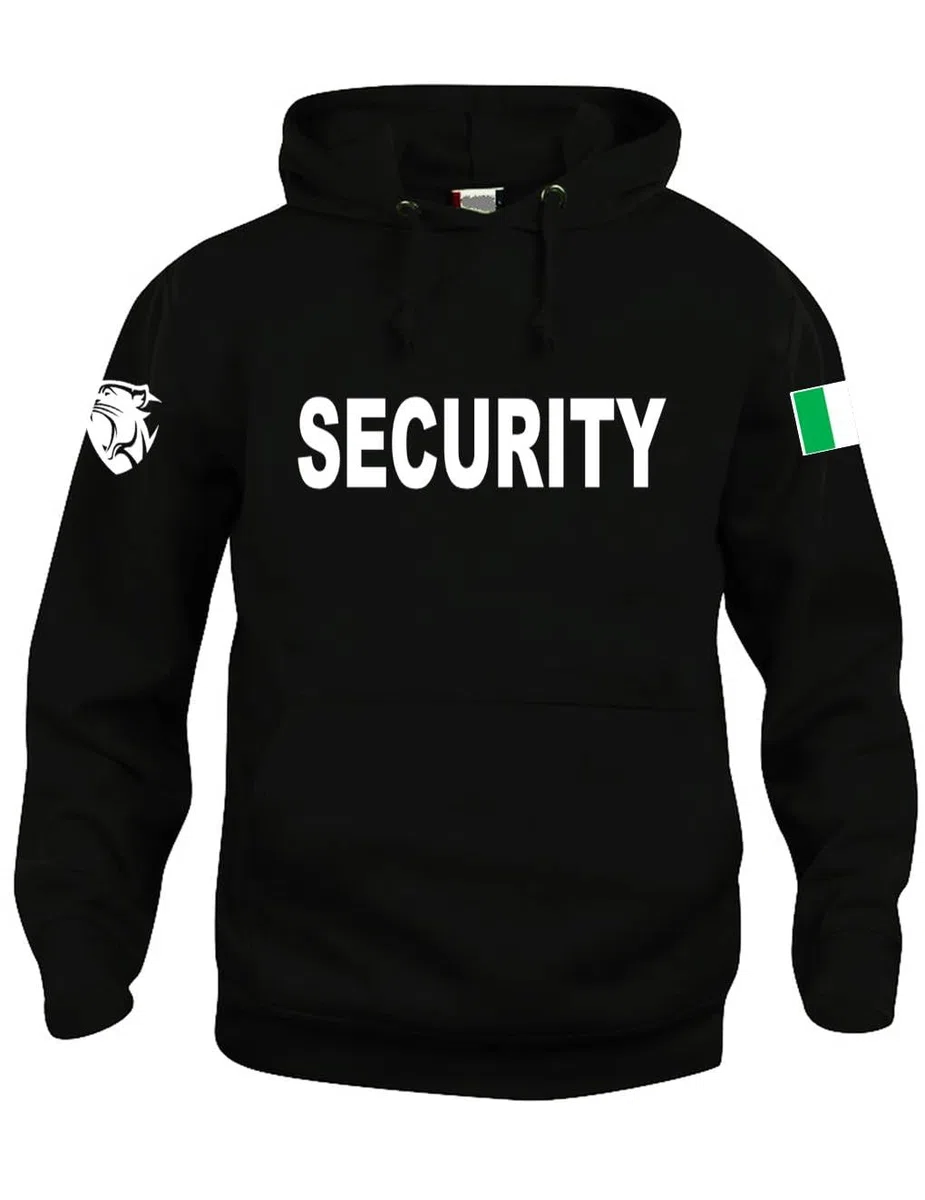 Felpa Security con Cappuccio Uomo Panther Fronte Retro