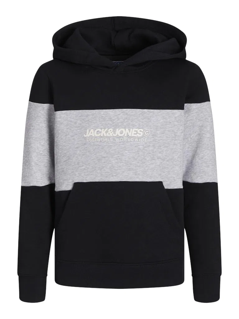 JACK&JONES JUNIOR Jjelegacy Blocking Sweat Hood Noos Mni Felpa con Cappuccio Bambini e Ragazzi (Pacco da 1)