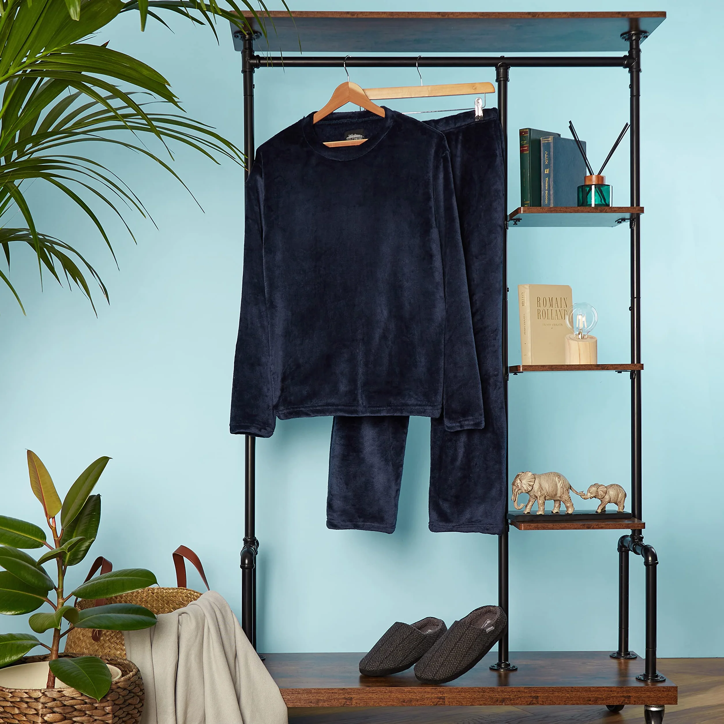 CityComfort Pigiama Uomo Set, 2 Pz Set Pile Abbigliamento da Casa - Regalo Uomo