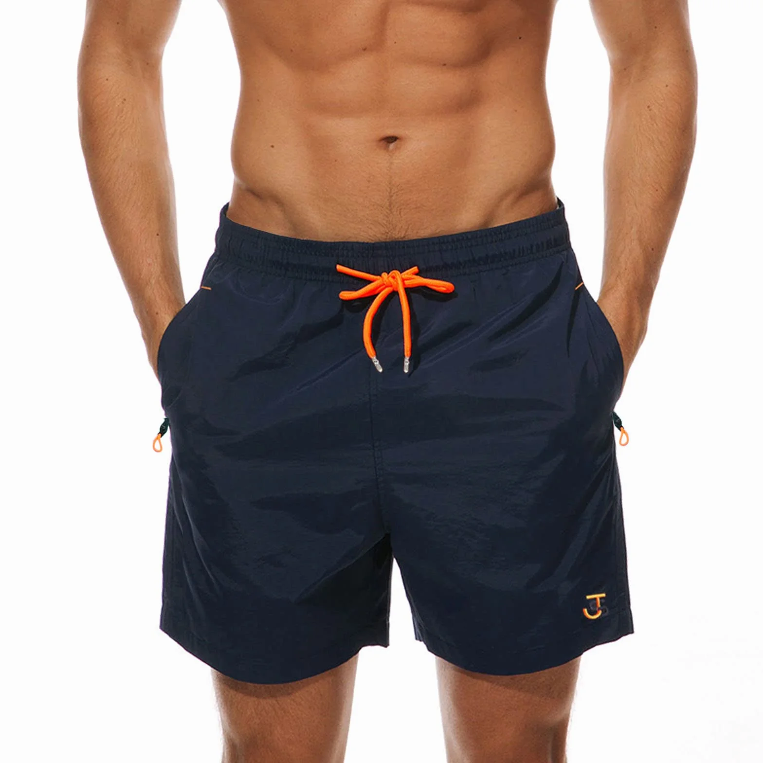 JustSun Costume Uomo Mare con Tasche Zip Surf Impermeabile Asciugatura Rapida con Fodera in Mesh