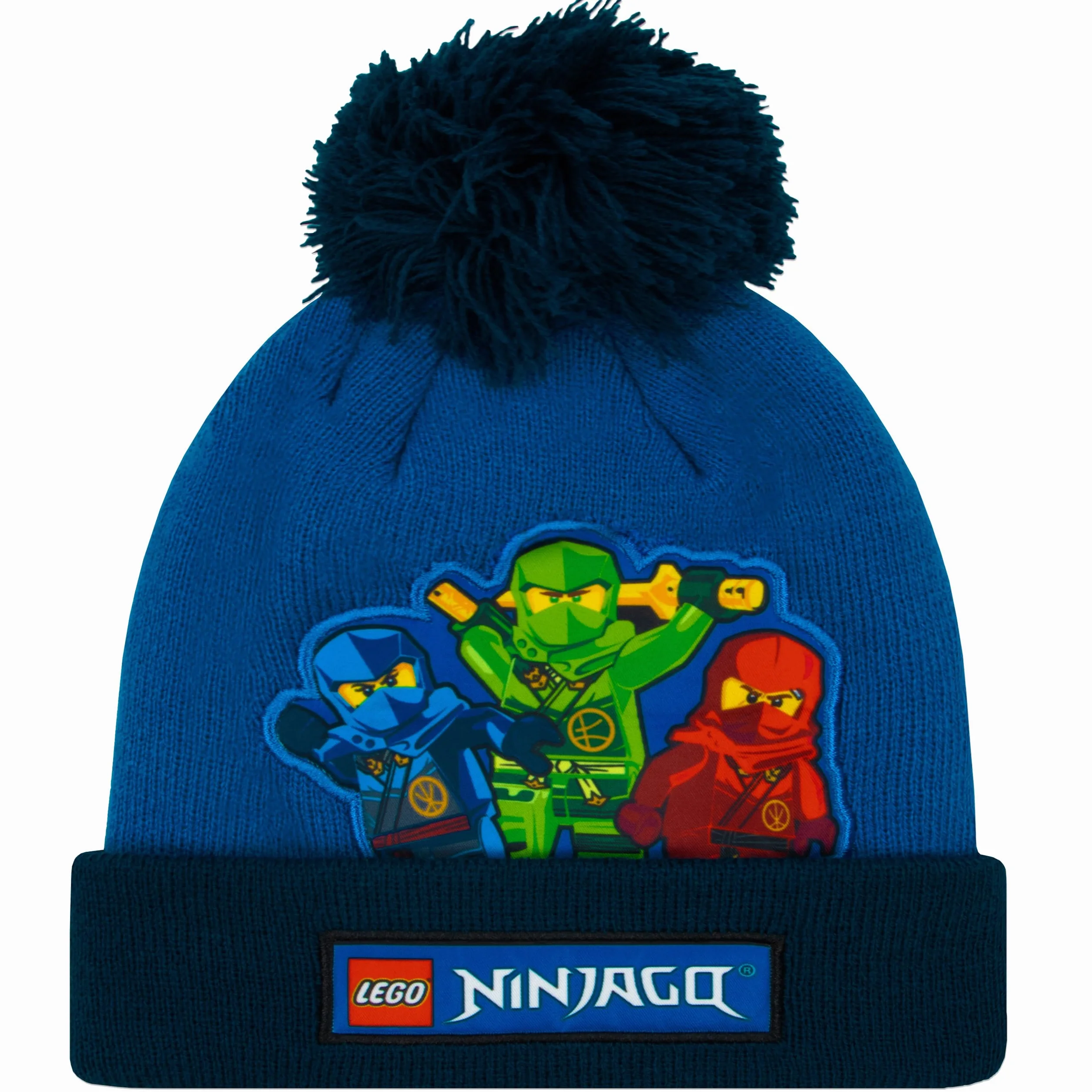 LEGO Ninjago Cappellino Bambino E Guanti | Kai, Lloyd E Jay Cappello E Guanti Invernali | Ninja Beanie Ragazzo | One Size Blu
