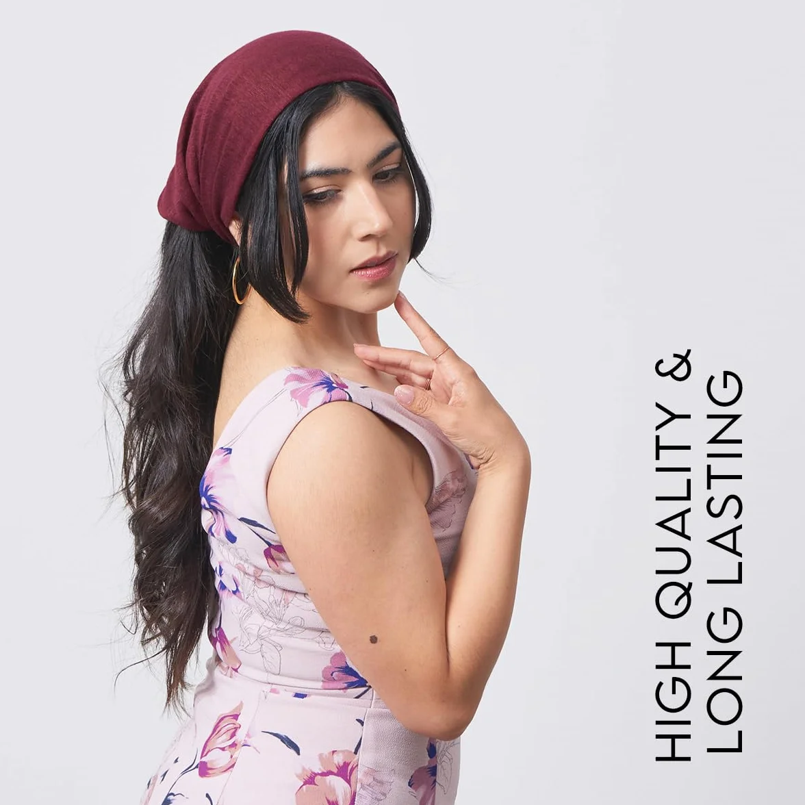 CHARM Fascia Capelli Uomo Sport - Fasce Capelli Donna Bandana Lino Testa Sportiva Elastica Moda Giapponese