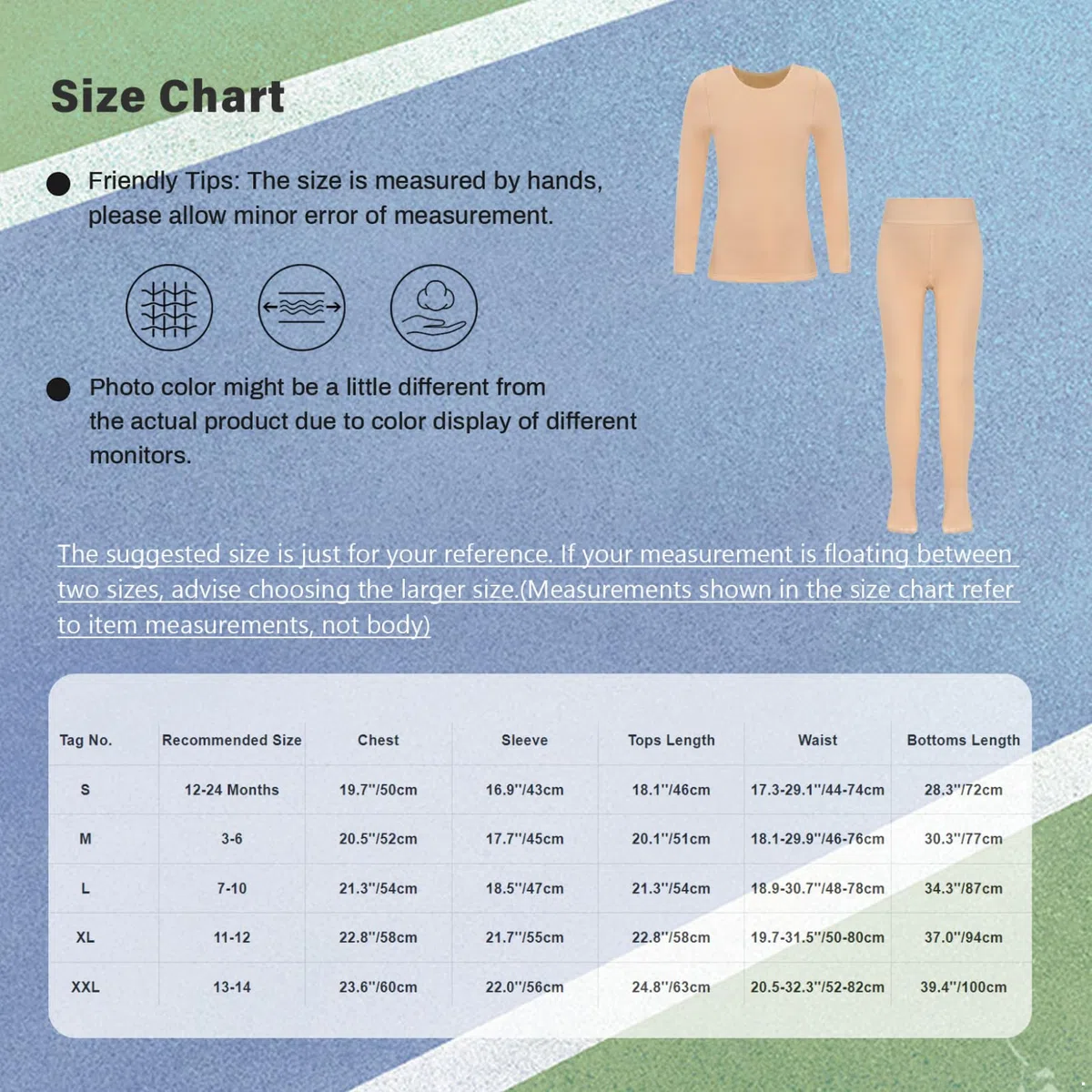 Mufeng Tuta da Danza Classica Bambina Completo Maglia e Pantaloni Termici Biancheria Termica in Felpata Intimo Termico per Ballo Balletto Danza Moderna