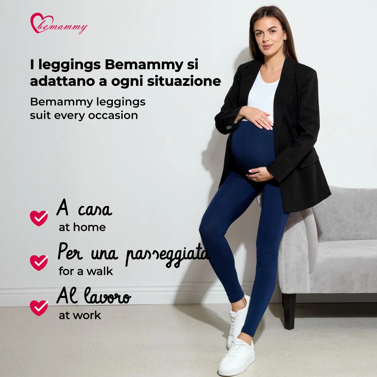 Be Mammy Leggings Premaman Lunghi
