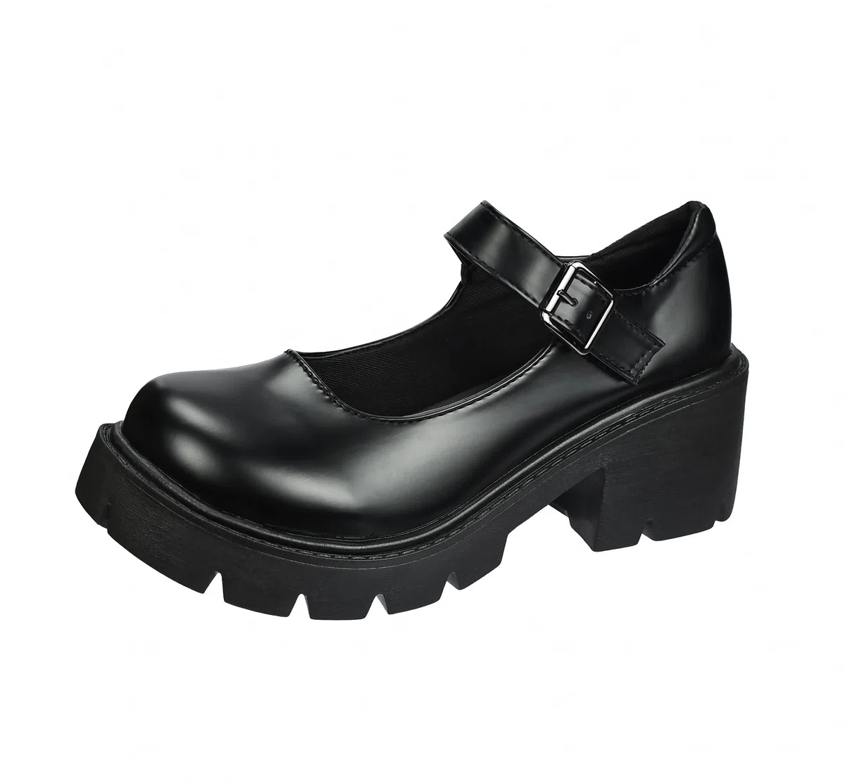 Mary Jane Plateau da Donna Scarpe di Piattaforma con Cinturino Comode con Tacco Largo Lolita