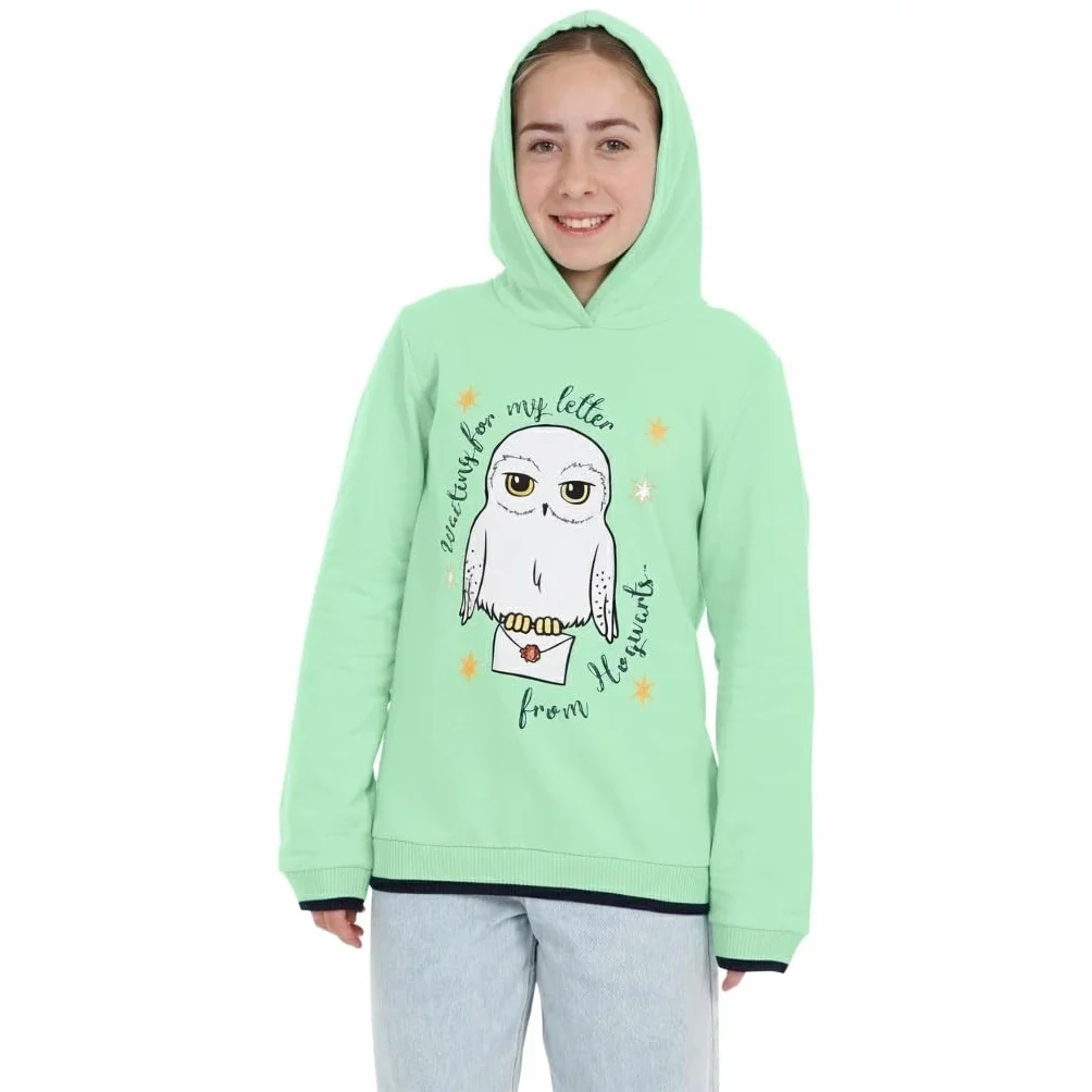 Harry Potter Felpa Bambina | Felpe con Cappuccio Hedwig | Hoodie per Bambini