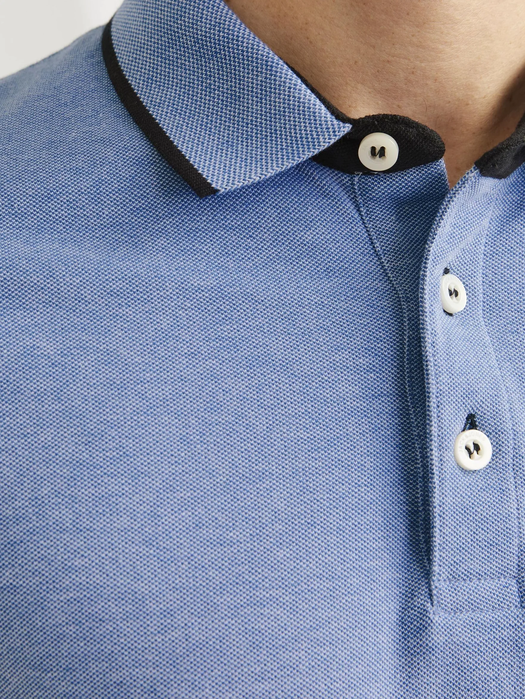 JACK & JONES Polo Plain Shirt Collar Polo