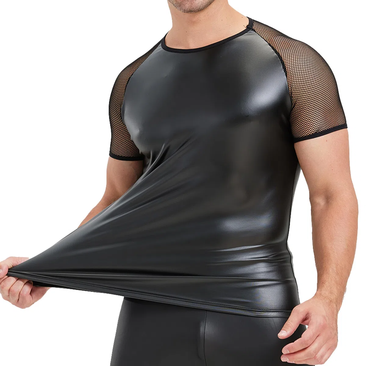 QiaTi Mens Athletic Supporters Wrestling Boxer Tuta Mesh Traspirante Tuta Sport Tuta Intimo Palestra Tuta