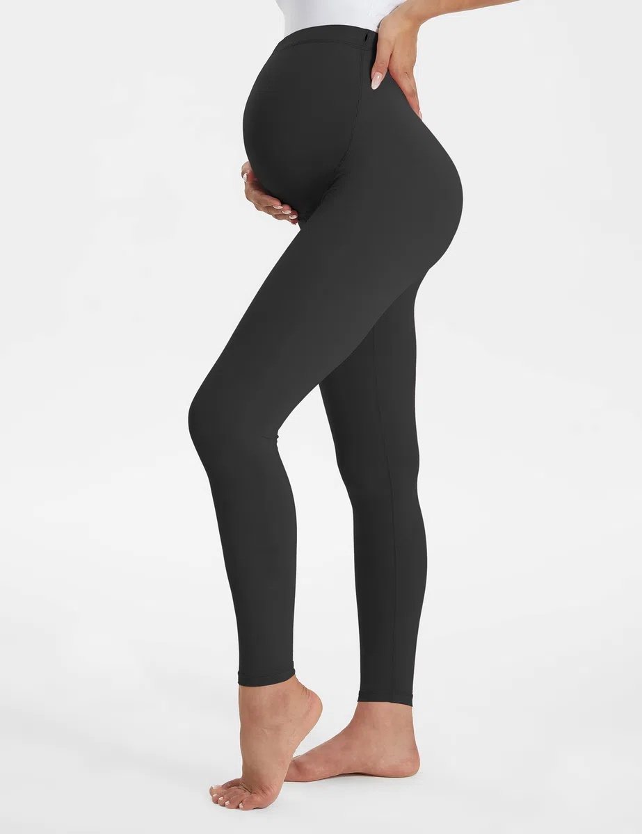 Buttergene - Leggings Premaman da Donna, Coprono la Pancia, Abbigliamento Sportivo Premaman, Pantaloni Attillati da Allenamento e Yoga