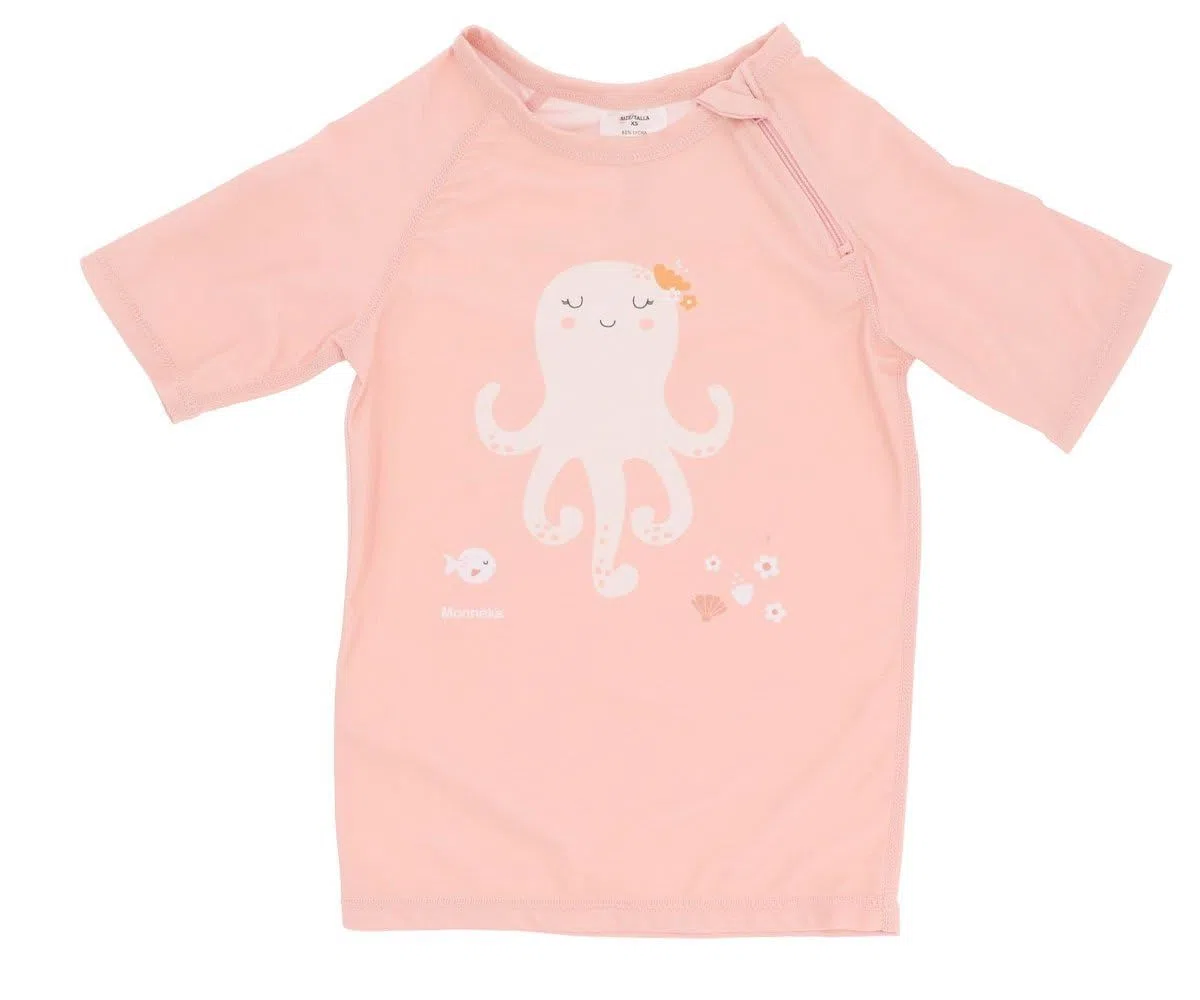 T-Shirt da Bagno Rashguard per Bambini | Costume da Bagno a Maniche Corte con Protezione Solare per Bebè e Bambini, Morbido, Comodo e Facile da Indossare