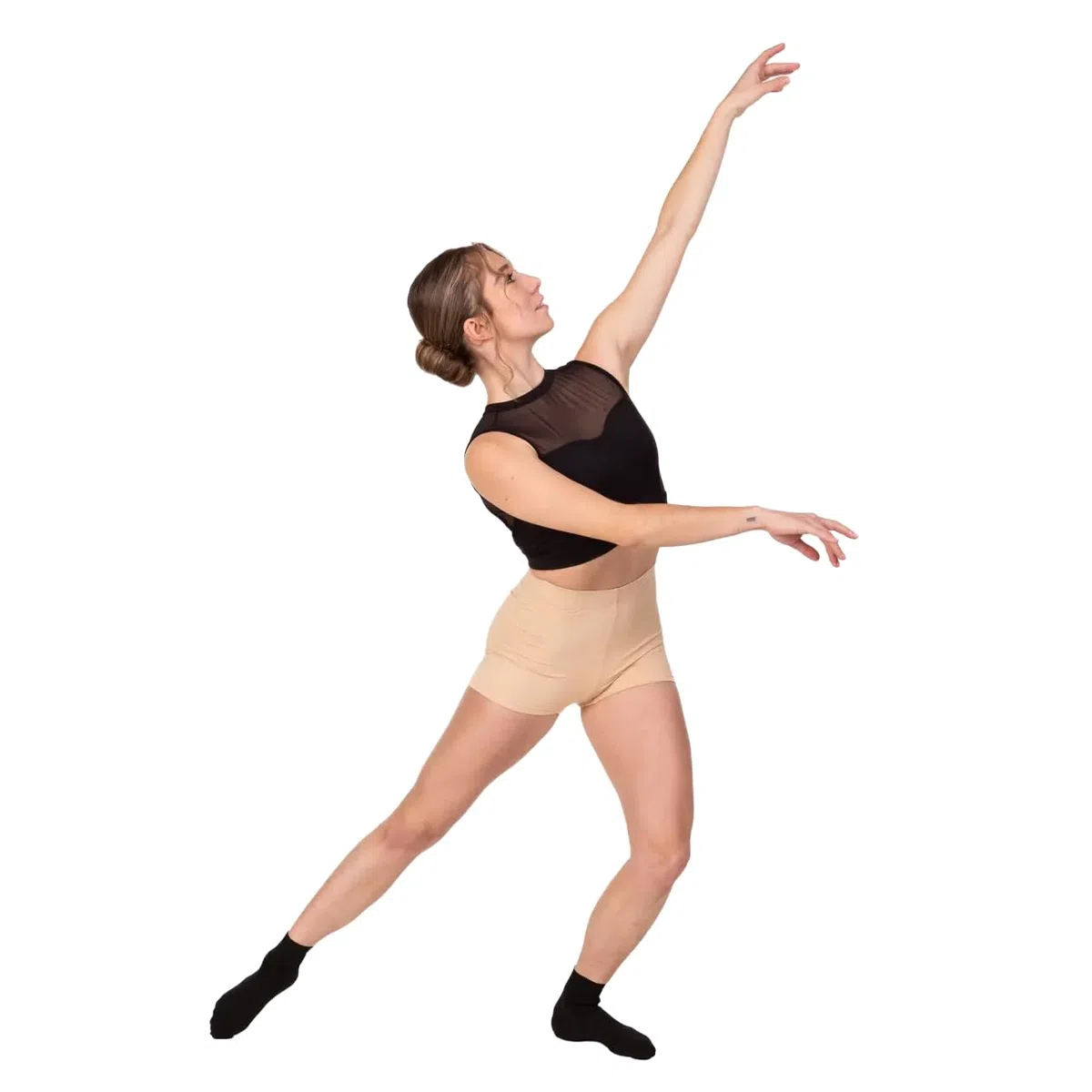 Etoile R3384 Pantaloncini a Vita Alta Capella da Donna per Bloch Sport Ballo Danza Classica Relax Allenamento Ballerina Esibizione Fitness Palestra Prove Saggio