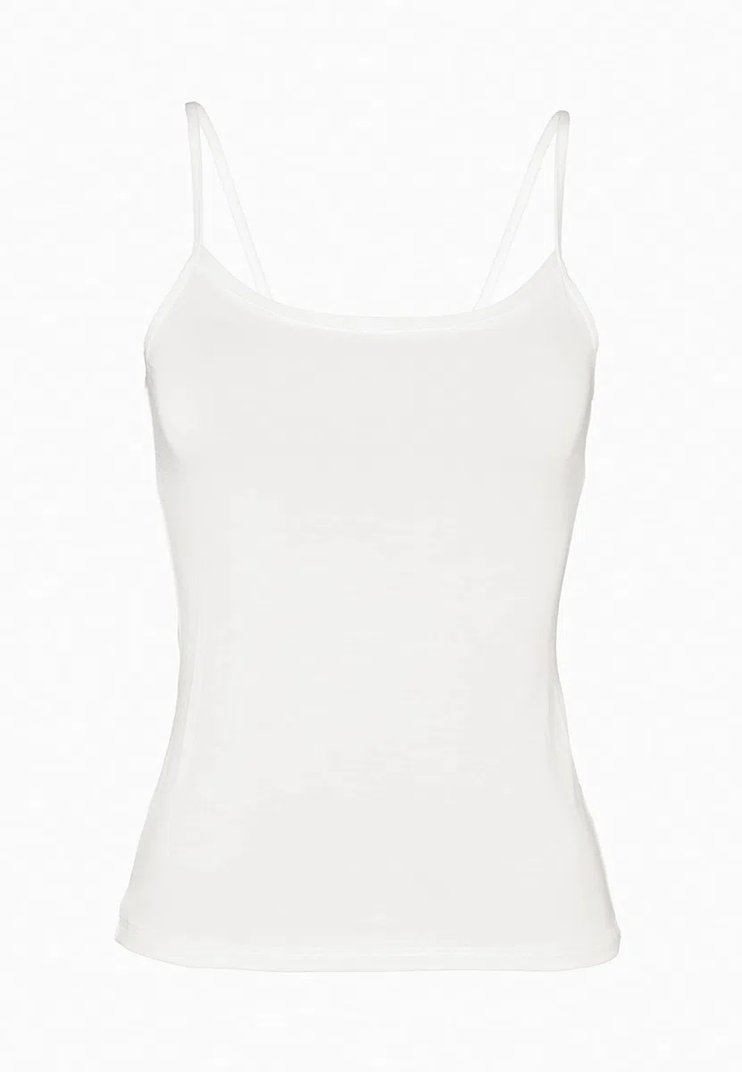 Lovable Top Spallina Stretta in Microfibra | Bi-Pack Canotte | Abbigliamento da Casa | Canottiere Intimo | Basic Soul Donna x2